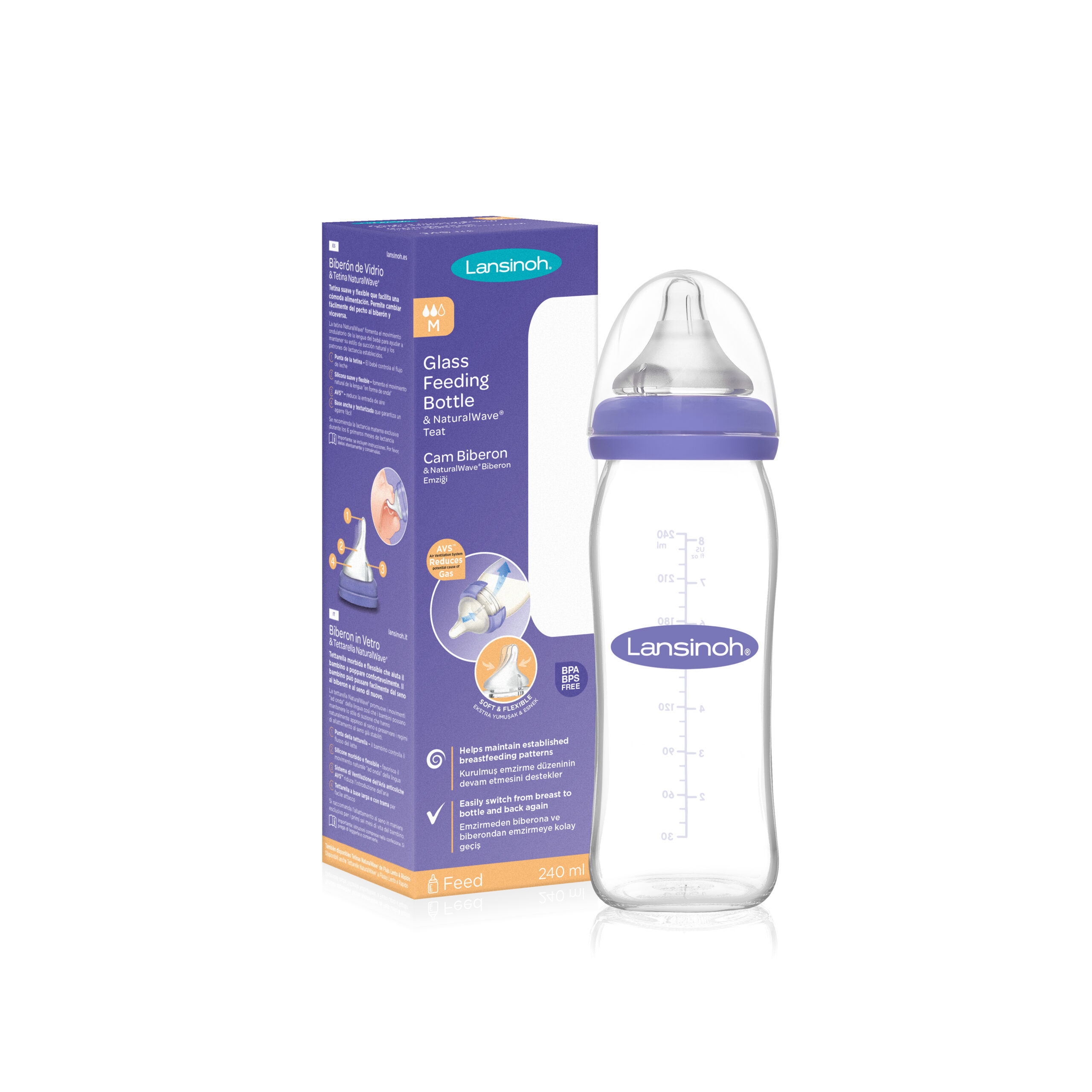 Lansinoh dojčenská fľaša na kŕmenie materským mliekom