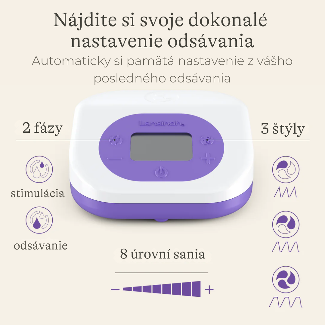 Lansinoh Nabíjateľná dvojitá elektrická odsávačka materského mlieka